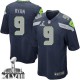 Youth Nike Seattle Seahawks &9 Jon Ryan Elite Steel Blue Team Color Super Bowl XLVIII NFL Jersey