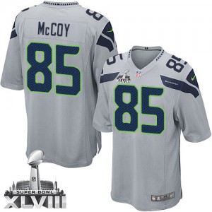 Jeunesse Nike Seattle Seahawks # 85 Anthony McCoy Élite gris XLVIII de rechange Super Bowl NFL Maillot Magasin Jeunesse Nike Seattle Seahawks # 85 Anthony McCoy Élite gris XLVIII de rechange Super Bowl NFL Maillot Magasin