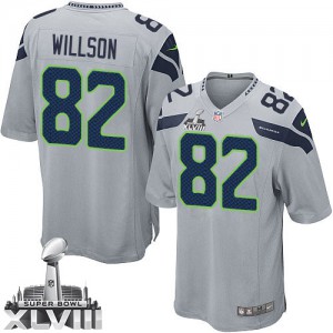 Jeunesse Nike Seattle Seahawks # 82 Luc Willson Élite gris alternent Superbowl XLVIII NFL Maillot Magasin Jeunesse Nike Seattle Seahawks # 82 Luc Willson Élite gris alternent Superbowl XLVIII NFL Maillot Magasin