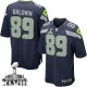 Youth Nike Seattle Seahawks &89 Doug Baldwin Elite Steel Blue Team Color Super Bowl XLVIII NFL Jersey