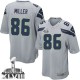 Youth Nike Seattle Seahawks &86 Zach Miller Elite Grey Alternate Super Bowl XLVIII NFL Jersey