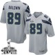 Youth Nike Seattle Seahawks &89 Doug Baldwin Elite Grey Alternate Super Bowl XLVIII NFL Jersey