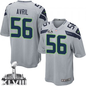 Jeunesse Nike Seattle Seahawks # 56 falaise Avril Élite gris alternent Superbowl XLVIII NFL Maillot Magasin