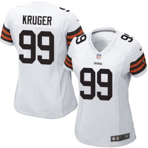 Femmes Nike Cleveland Browns # 99 Paul Kruger Élite blanc NFL Maillot Magasin