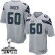 Youth Nike Seattle Seahawks &60 Max Unger Elite Grey Alternate Super Bowl XLVIII NFL Jersey