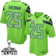 Youth Nike Seattle Seahawks &25 Richard Sherman Elite Green Alternate Super Bowl XLVIII NFL Jersey