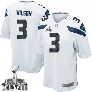 Jeunesse Nike Seattle Seahawks # 3 Russell Wilson Élite blanc Super Bowl XLVIII NFL Maillot Magasin Jeunesse Nike Seattle Seahawks # 3 Russell Wilson Élite blanc Super Bowl XLVIII NFL Maillot Magasin