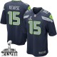 Youth Nike Seattle Seahawks &15 Jermaine Kearse Elite Steel Blue Team Color Super Bowl XLVIII NFL Jersey