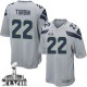Youth Nike Seattle Seahawks &22 Robert Turbin Elite Grey Alternate Super Bowl XLVIII NFL Jersey