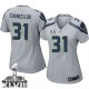 Women Nike Seattle Seahawks &31 Kam Chancellor Elite Grey Alternate Super Bowl XLVIII NFL Jersey