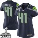 Women Nike Seattle Seahawks &41 Byron Maxwell Elite Steel Blue Team Color Super Bowl XLVIII NFL Jersey