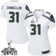 Women Nike Seattle Seahawks &31 Kam Chancellor Elite White Super Bowl XLVIII NFL Jersey