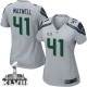 Women Nike Seattle Seahawks &41 Byron Maxwell Elite Grey Alternate Super Bowl XLVIII NFL Jersey