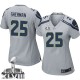 Women Nike Seattle Seahawks &25 Richard Sherman Elite Grey Alternate Super Bowl XLVIII NFL Jersey