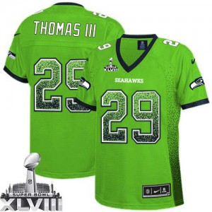 Femmes Nike Seattle Seahawks # 29 Earl Thomas III élite dérive vert mode Super Bowl XLVIII NFL Maillot Magasin Femmes Nike Seattle Seahawks # 29 Earl Thomas III élite dérive vert mode Super Bowl XLVIII NFL Maillot Magasin