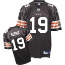 Reebok Cleveland Browns &19 Bernie Kosar Brown Team Color Premier EQT Throwback NFL Jersey