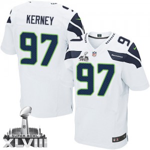 Hommes Nike Seattle Seahawks # 97 Patrick Kerney Élite blanc Super Bowl XLVIII NFL Maillot Magasin Hommes Nike Seattle Seahawks # 97 Patrick Kerney Élite blanc Super Bowl XLVIII NFL Maillot Magasin