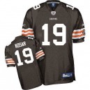 Reebok Cleveland Browns &19 Bernie Kosar Brown Team Color Authentic Throwback NFL Jersey