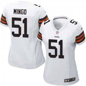Femmes Nike Cleveland Browns # 51 Barkevious Mingo Élite blanc NFL Maillot Magasin