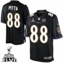 Youth Nike Baltimore Ravens &88 Dennis Pitta Elite Black Alternate Super Bowl XLVII NFL Jersey