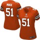 Women Nike Cleveland Browns &51 Barkevious Mingo Elite Orange Alternate NFL Jersey