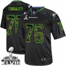 Men Nike Seattle Seahawks &76 Russell Okung Elite Black Camo Fashion Super Bowl XLVIII NFL Jersey
