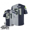 Men Nike Seattle Seahawks &51 Bruce Irvin Elite Team/Alternate Two Tone Super Bowl XLVIII NFL Jersey