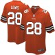 Youth Nike Cleveland Browns &28 Dion Lewis Elite Orange Alternate NFL Jersey