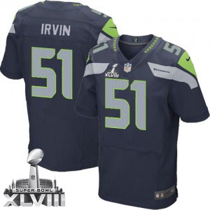Hommes Nike Seattle Seahawks # 51 Bruce Irvin Élite bleu acier équipe couleur Super Bowl XLVIII NFL Maillot Magasin Hommes Nike Seattle Seahawks # 51 Bruce Irvin Élite bleu acier équipe couleur Super Bowl XLVIII NFL Maillot Magasin