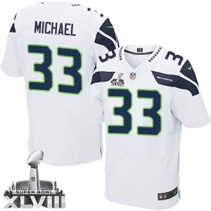 Hommes Nike Seattle Seahawks # 33 Christine Michael Élite blanc Super Bowl XLVIII NFL Maillot Magasin Hommes Nike Seattle Seahawks # 33 Christine Michael Élite blanc Super Bowl XLVIII NFL Maillot Magasin