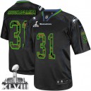 Men Nike Seattle Seahawks &31 Kam Chancellor Elite Black Camo Fashion Super Bowl XLVIII NFL Jersey