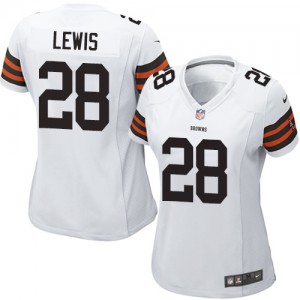 Femmes Nike Cleveland Browns # 28 Dion Lewis Élite blanc NFL Maillot Magasin
