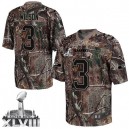 Men Nike Seattle Seahawks &3 Russell Wilson Elite Camo Realtree Super Bowl XLVIII NFL Jersey