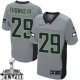 Men Nike Seattle Seahawks &29 Earl Thomas III Elite Grey Shadow Super Bowl XLVIII NFL Jersey