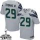 Men Nike Seattle Seahawks &29 Earl Thomas III Elite Grey Alternate Super Bowl XLVIII NFL Jersey