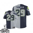 Men Nike Seattle Seahawks &29 Earl Thomas III Elite Team/Alternate Two Tone Super Bowl XLVIII NFL Jersey