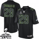 Men Nike Seattle Seahawks &29 Earl Thomas III Elite Black Impact Super Bowl XLVIII NFL Jersey