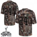 Men Nike Seattle Seahawks &24 Marshawn Lynch Elite Camo Realtree Super Bowl XLVIII NFL Jersey