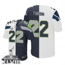 Men Nike Seattle Seahawks &22 Robert Turbin Elite Team/Road Two Tone Super Bowl XLVIII NFL Jersey