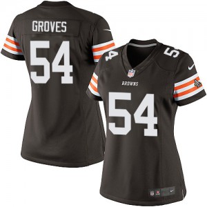 Femmes Nike Cleveland Browns # 54 Quentin Groves élite brun équipe NFL Maillot Magasin de couleur Femmes Nike Cleveland Browns # 54 Quentin Groves élite brun équipe NFL Maillot Magasin de couleur
