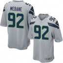 Youth Nike Seattle Seahawks &92 Brandon Mebane Elite Grey Alternate NFL Jersey