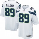 Youth Nike Seattle Seahawks &89 Doug Baldwin Elite White NFL Jersey