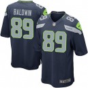 Youth Nike Seattle Seahawks &89 Doug Baldwin Elite Steel Blue Team Color NFL Jersey