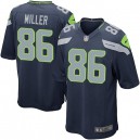Youth Nike Seattle Seahawks &86 Zach Miller Elite Steel Blue Team Color NFL Jersey