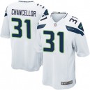 Youth Nike Seattle Seahawks &31 Kam Chancellor Elite White NFL Jersey