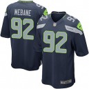 Youth Nike Seattle Seahawks &92 Brandon Mebane Elite Steel Blue Team Color NFL Jersey