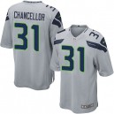 Youth Nike Seattle Seahawks &31 Kam Chancellor Elite Grey Alternate NFL Jersey
