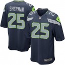 Youth Nike Seattle Seahawks &25 Richard Sherman Elite Steel Blue Team Color NFL Jersey