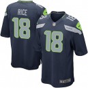 Youth Nike Seattle Seahawks &18 Sidney Rice Elite Steel Blue Team Color NFL Jersey