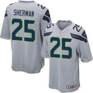 Jeunesse Nike Seattle Seahawks # 25 Richard Sherman Élite gris remplaçant NFL Maillot Magasin